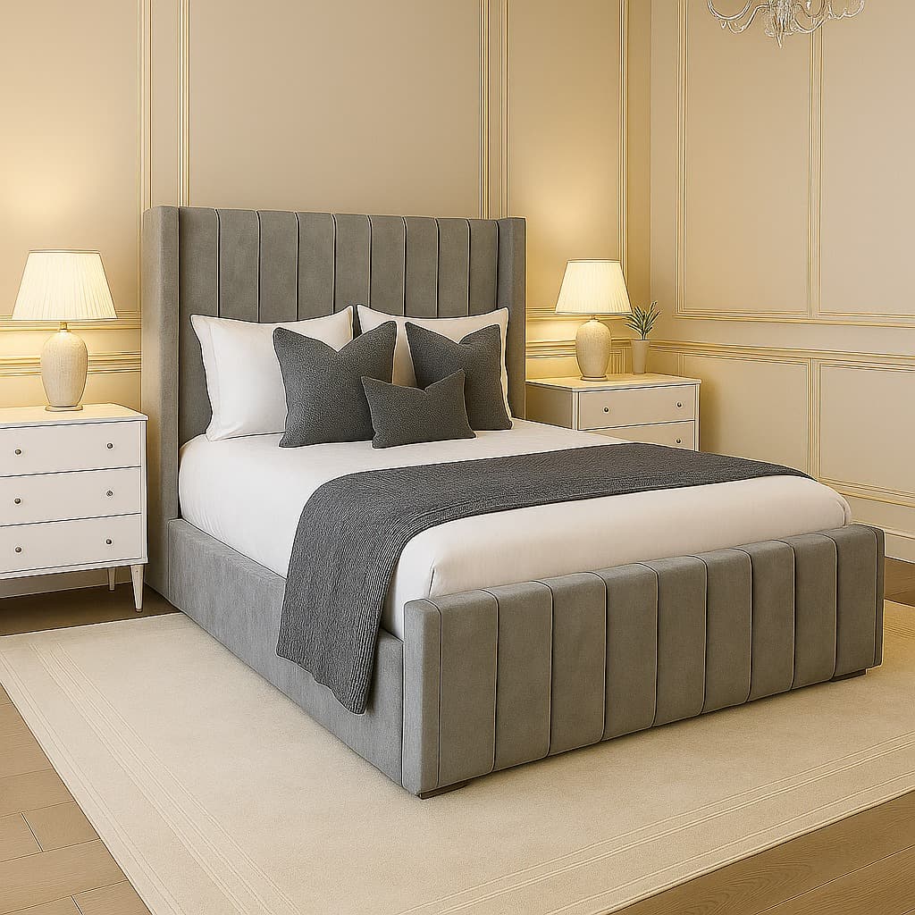 Royal Winged Bed Frame - Luxury Design